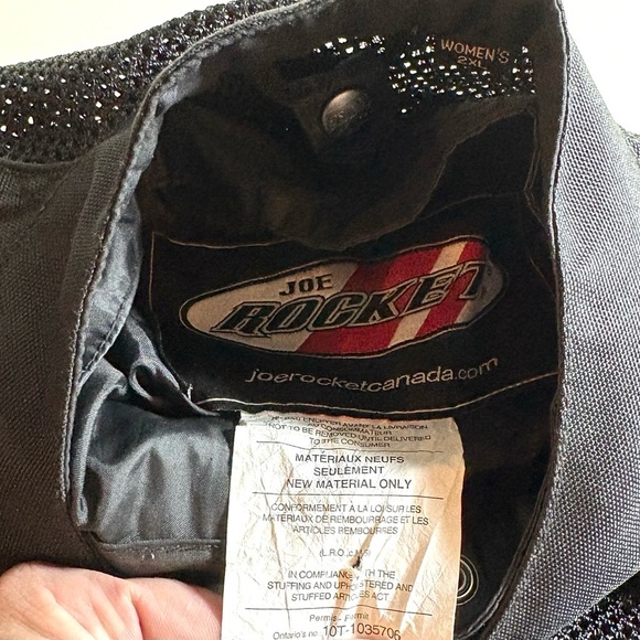 Joe Rocket Women's Black and Silver Bomber Jacket 2XL - Picture 8 of 8